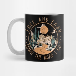 Free And Easy Down The Road I Go River Cactus Mug